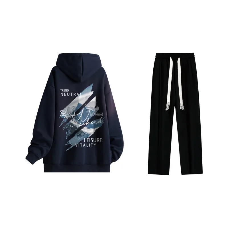 LA'T.WEEKEND Sweatshirt Set Unisex-61