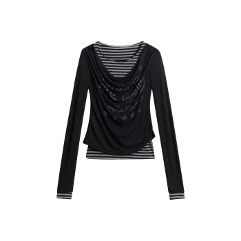 Aaisup T Shirts Women's Black