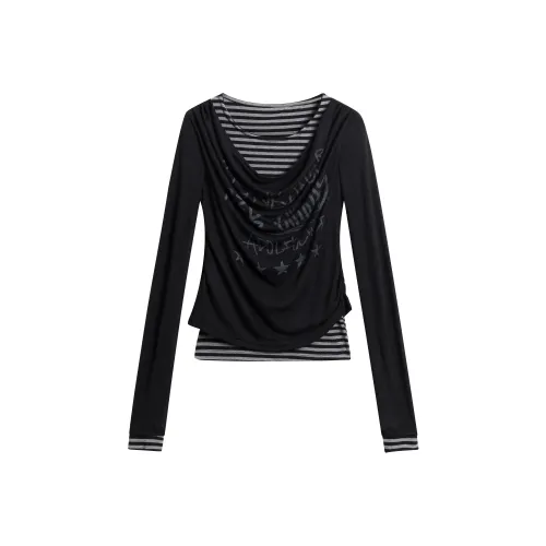 Aaisup T Shirts Women's Black