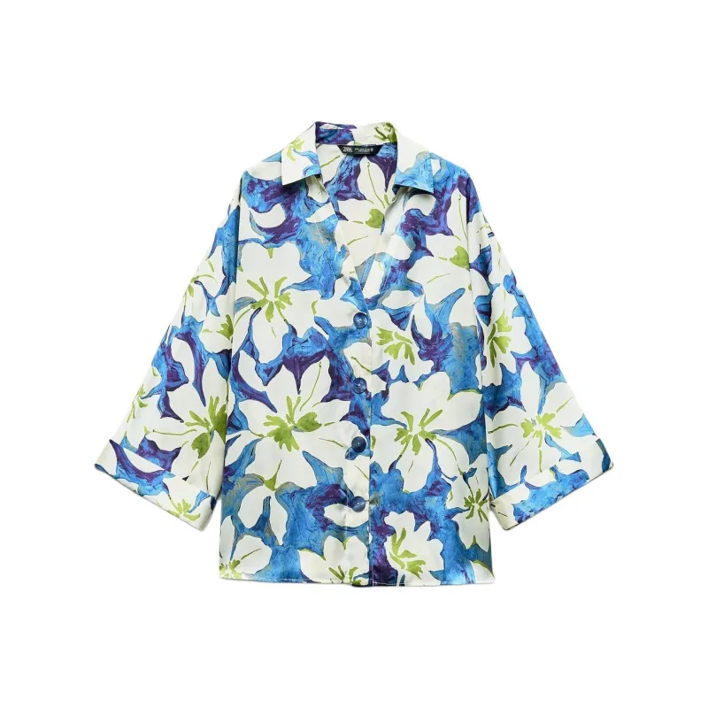 ZARA Shirts Women's Blue-0