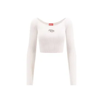 DIESEL M Vera Ls Ribbed Knit Off The Shoulder Top