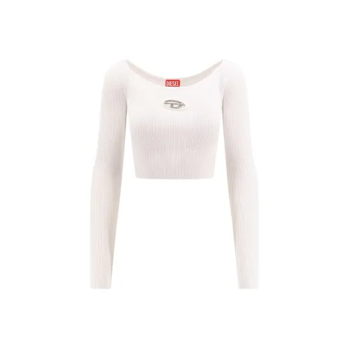 DIESEL M Vera Ls Ribbed Knit Off The Shoulder Top