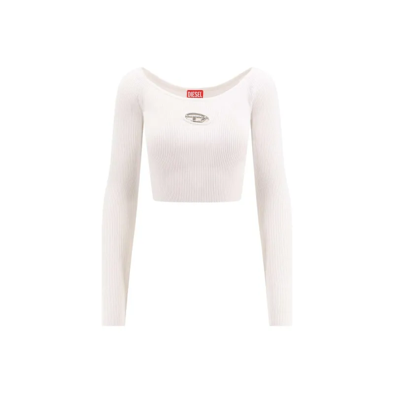 DIESEL M Vera Ls Ribbed Knit Off The Shoulder Top-0
