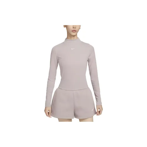 Nike T Shirts Women's Blended Gray Brown