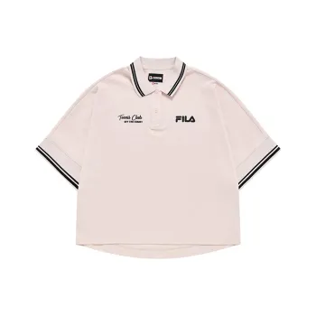 FILA FUSION Polo Shirts Women's Dirty Peach Pink