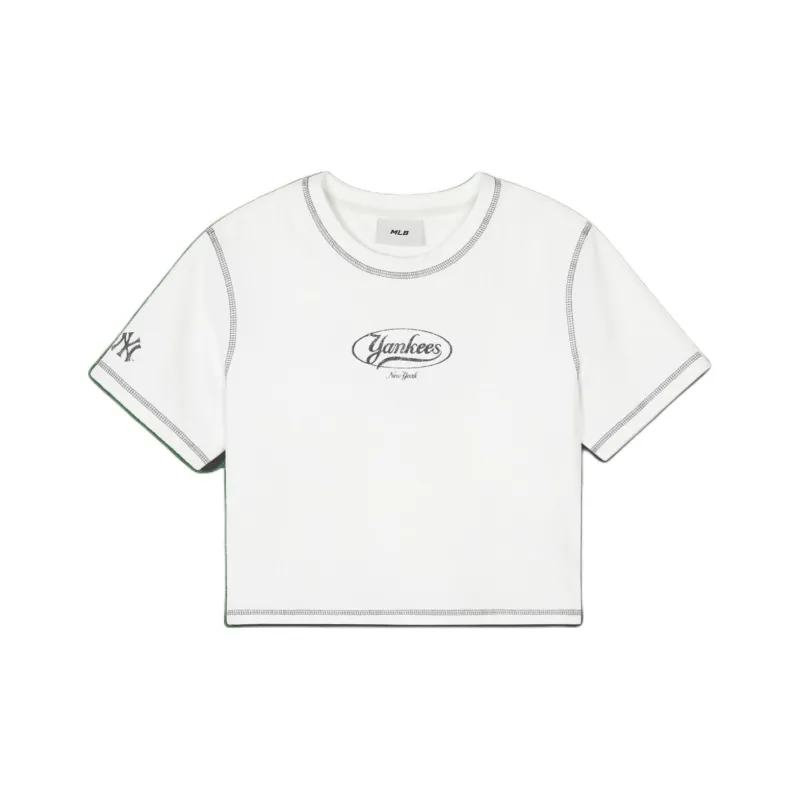 MLB New York Yankees T Shirts Women's White-0