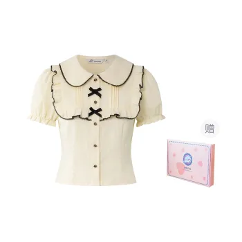 Tokyo Season Shirt Spring And Summer Women's Gift Box Set Creamy Girlish
