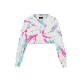 AMIRI Tie Dye Cropped Crewneck 'Multicolor'