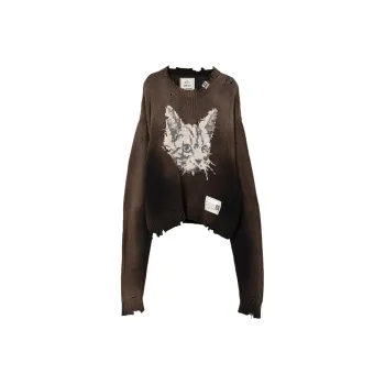 Maison Mihara Yasuhiro Cat jacquard Jumper