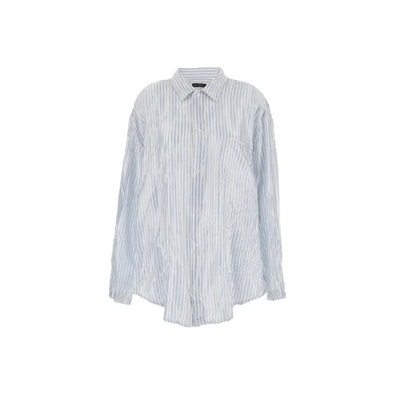 Balenciaga Striped Long Sleeved Shirt-0