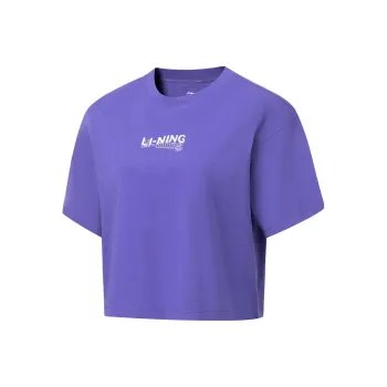 LINING Fitness Series T Shirts Women's Very Peri Purple