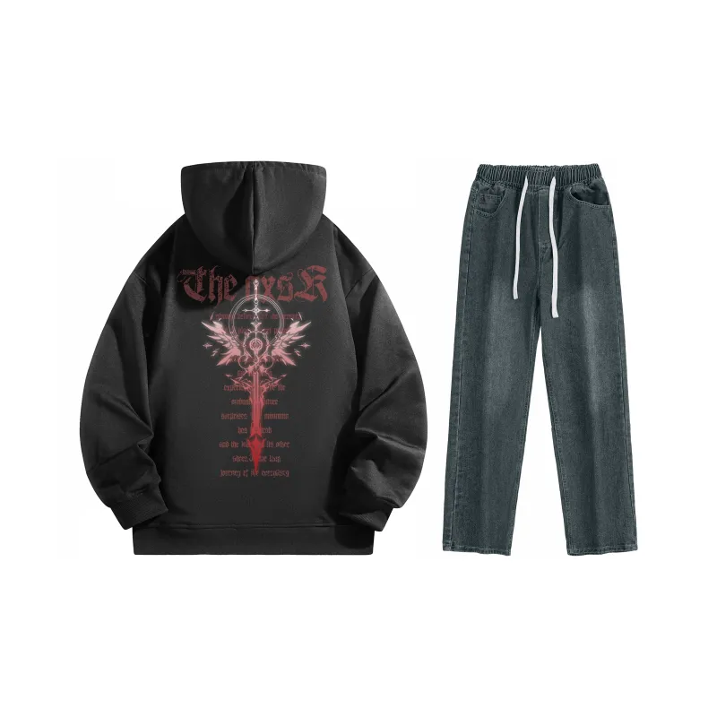 A.X.S.K Sweatshirt Sets Unisex-200