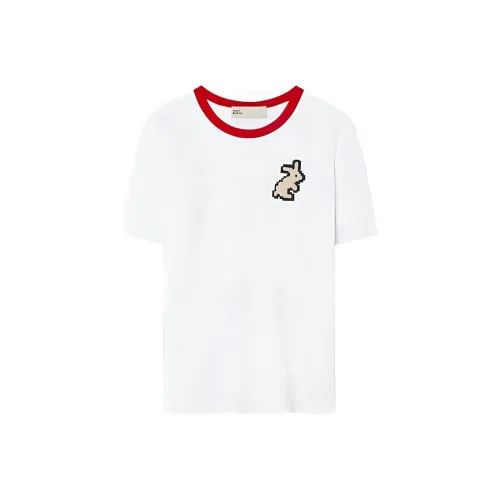 TORY BURCH SS23 CNY Of Rabbit T Shirt Women's White