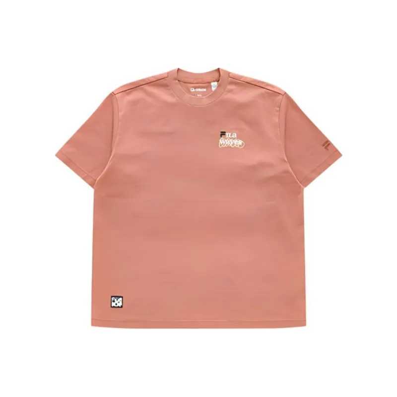 FILA FUSION SS24 Drop Shoulder Sleeve T Shirt Women's Wheat Orange-0