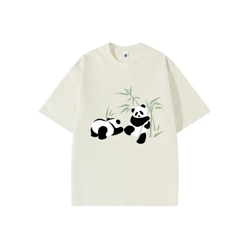 PANDA BASE T Shirts Women's-2