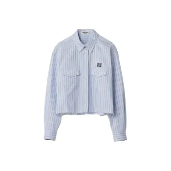 MIU MIU Striped Cotton Shirt