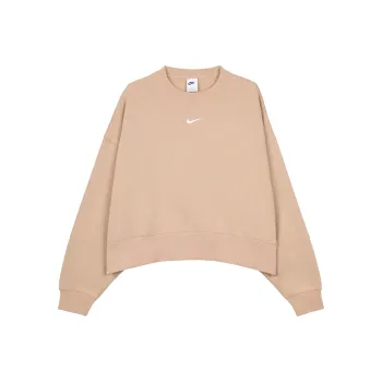 Nike NSW Collection Essentials Women'ss Crewneck Pullover Sweatshirt Yellow