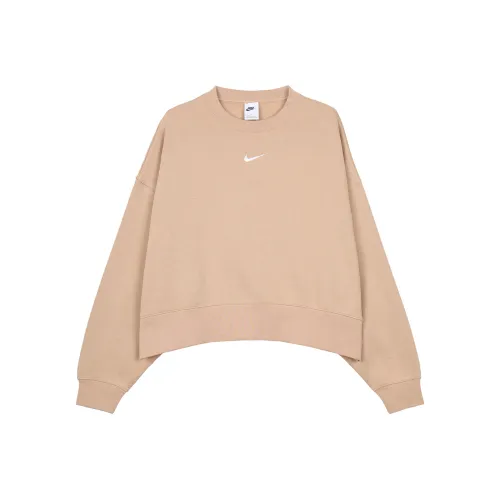 Nike NSW Collection Essentials Women'ss Crewneck crew Sweatshirt Yellow