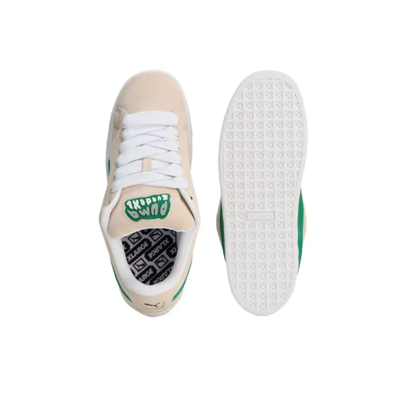 XLARGE x PUMA Suede XL Anti Slip Wear Resistant Low Top Skateboard Shoes Men's Beige-4
