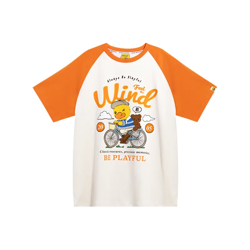 B.Duck T Shirts Women's Orange-0