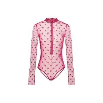 Givenchy Jacquard Bodysuit 'Pink/Red'