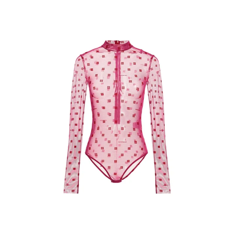 Givenchy Jacquard Bodysuit 'Pink/Red'-0