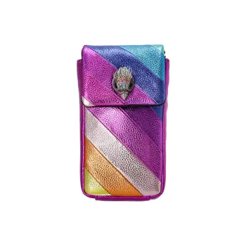 Kurt Geiger London Lambskin Shoulder Bag With Cell Phone Pouch Women's Pink & Multicolor