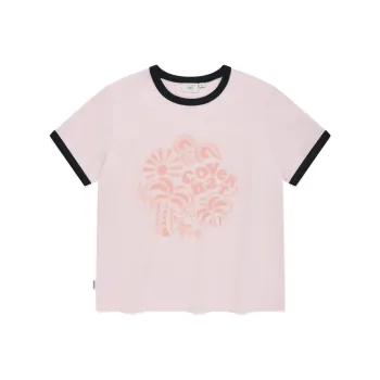 COVERNAT SS24 Regular T Shirt Women's Light Pink