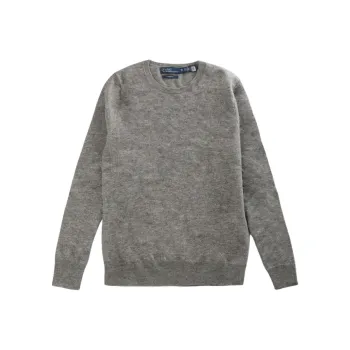 Polo Ralph Lauren Cashmere Long Sleeve Pullover Battalion Grey Heather