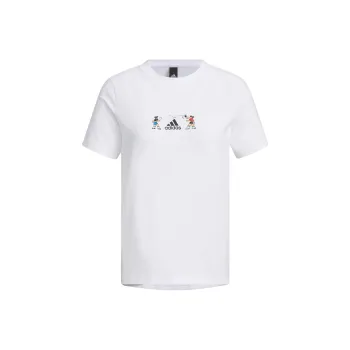 Adidas x SEEBIN Set in Sleeve T Shirt Women's White/Light Gray