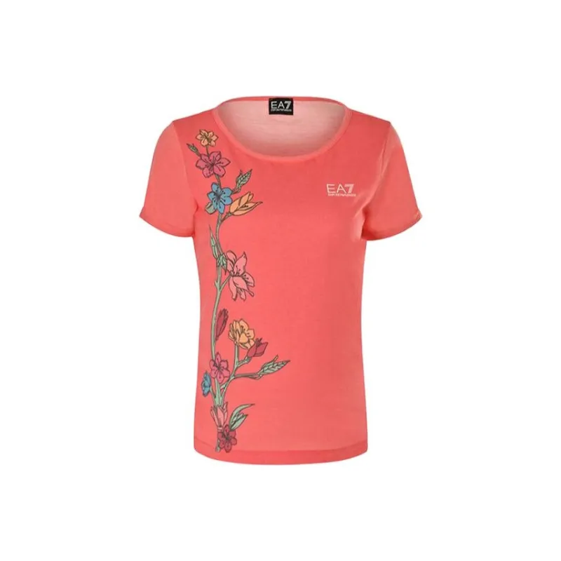 EMPORIO ARMANI EA7 T Shirts Women's Red-0