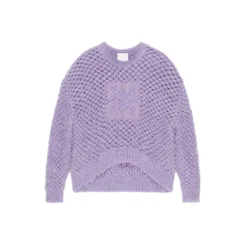 Givenchy Low Shoulders Crewneck Sweater 'Lavender'