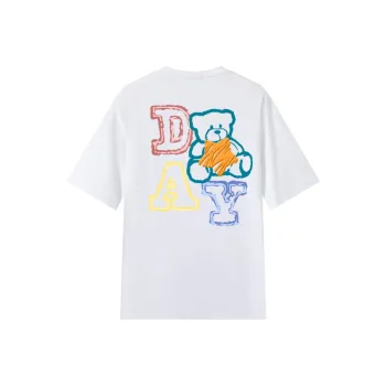Jean West T Shirt Drop Shoulder Sleeve Summer Women's White