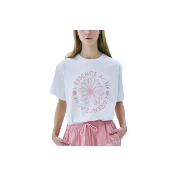 MARDI MERCREDI SS25 T Shirt Women's White/Pink Korean Style