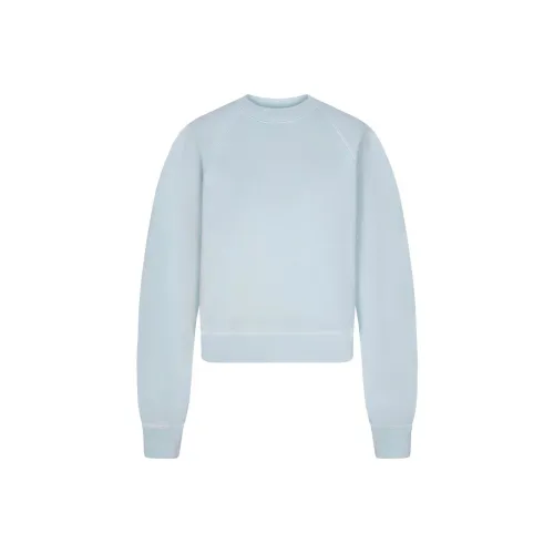 SKIMS SS24 Summer Collection FRENCH TERRY CLASSIC CREWNECK Sweatshirt Women's OPAL/Opal