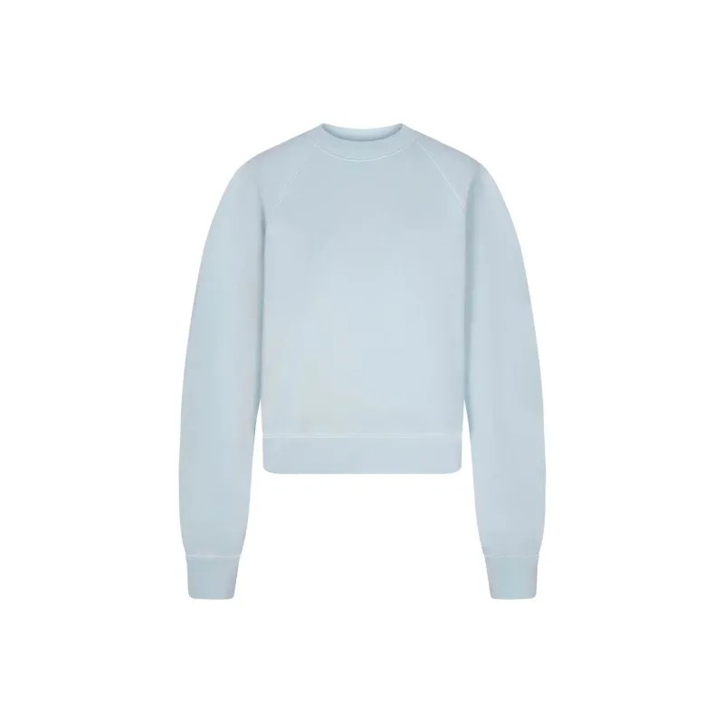 SKIMS SS24 Summer Collection FRENCH TERRY CLASSIC CREWNECK Sweatshirt Women's OPAL/Opal-0