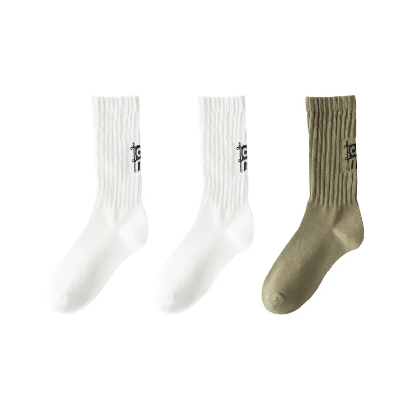 H YXIANG Mid Calf Socks Men's 3 Pack-0