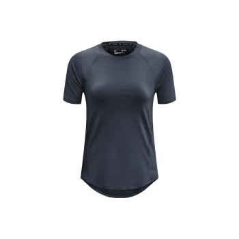 Under Armour RUSH Set in Sleeve T Shirt Women's Downpour Gray