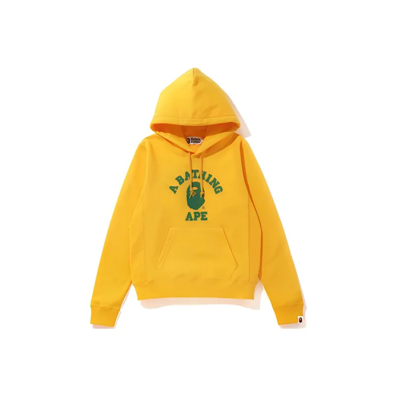 A BATHING APE X JJJJound Relaxed Classic College Pullover Hoodie Navy-0
