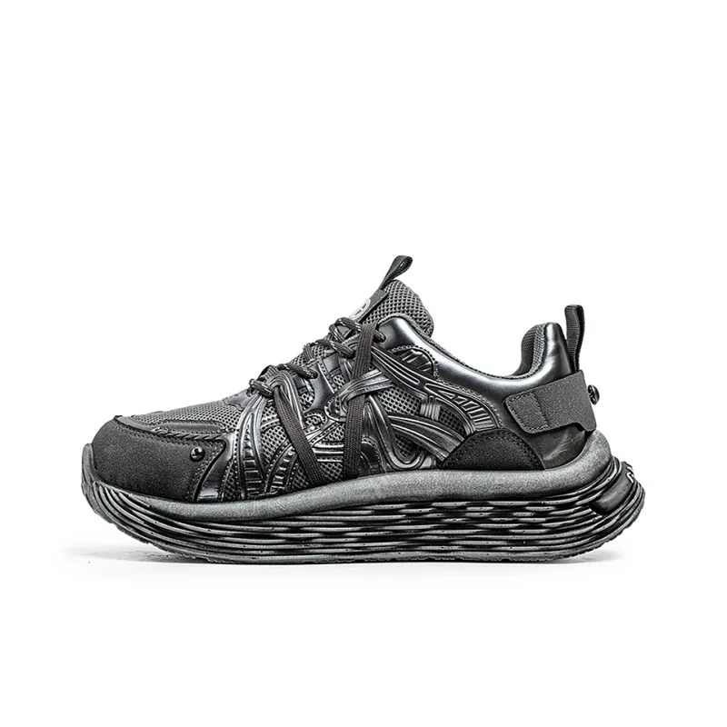Yi Jiabao Anti Slip Wear Resistant Low Top Chunky Sneakers Men's-10