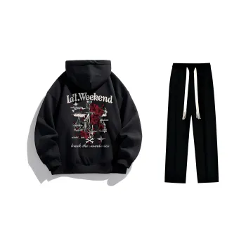 LA'T.WEEKEND Sweatshirt Set Unisex