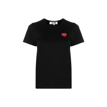 CDG Play T Shirts Women's Black