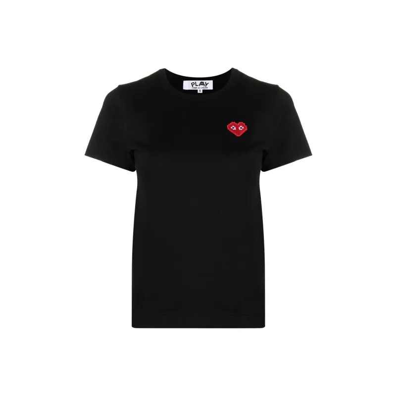 CDG Play T Shirts Women's Black-0