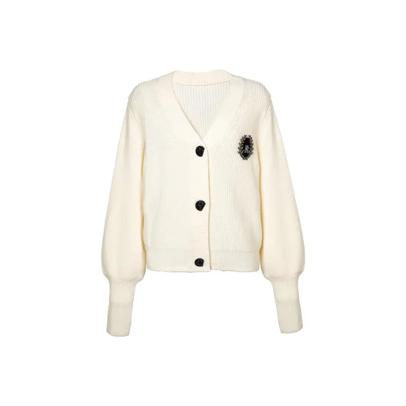 LOFT SHINE Loose Fit Knitwear Women's White-0