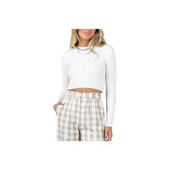 PRINCESS POLLY MCCARTHY SWEATER Knitwear Women's White/White