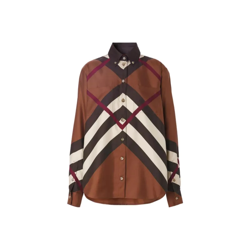 Burberry Shirts Women's Brown-0