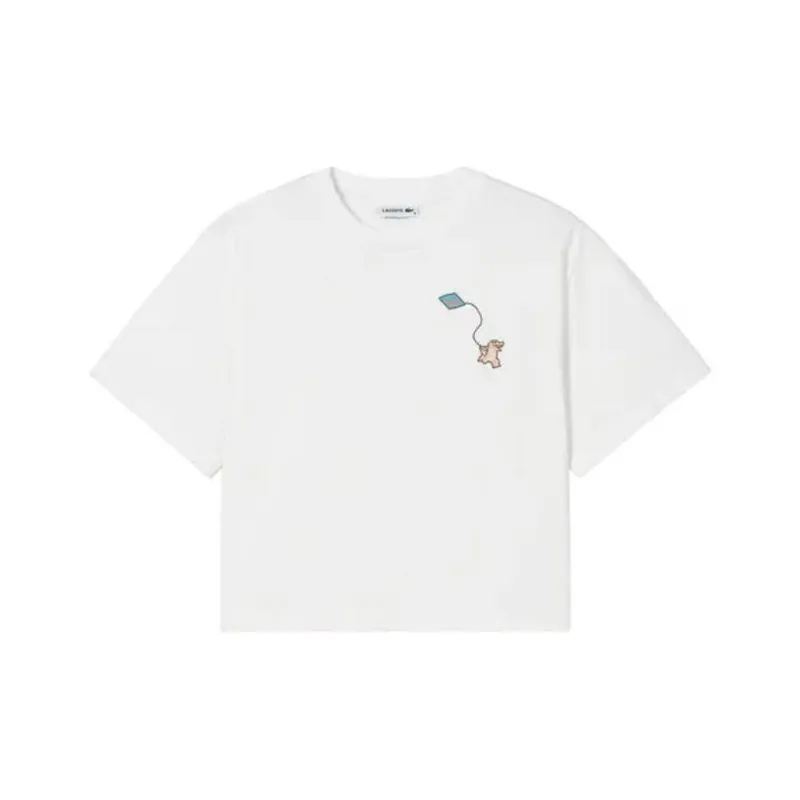 LACOSTE Regular T Shirt Women's White-0