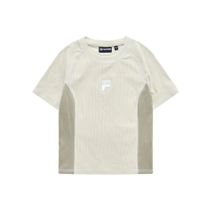 FILA FUSION T Shirt Women's Spring Buckwheat-0
