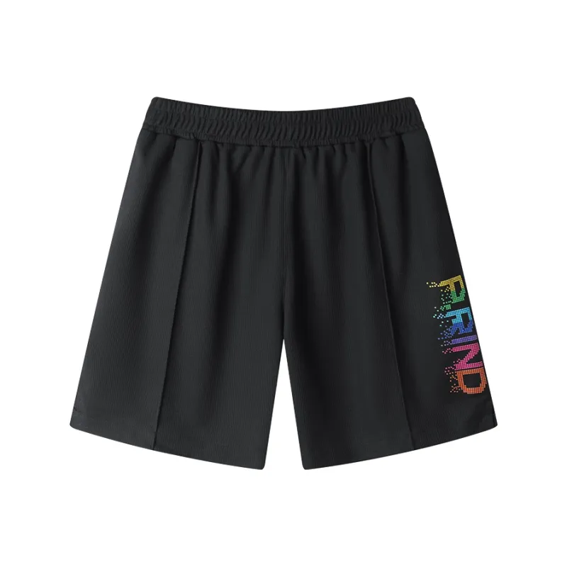 P.R IND Casual Shorts Unisex Black-0