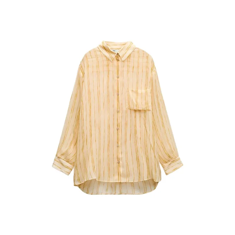 ZARA ZW Series Shirt Women's Multicolor-0